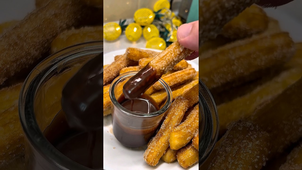Churros.Recept:IG/Tiktok:pogranyizs. #recept #food #finom #churros #fánk #desszert #nutella #tipp
